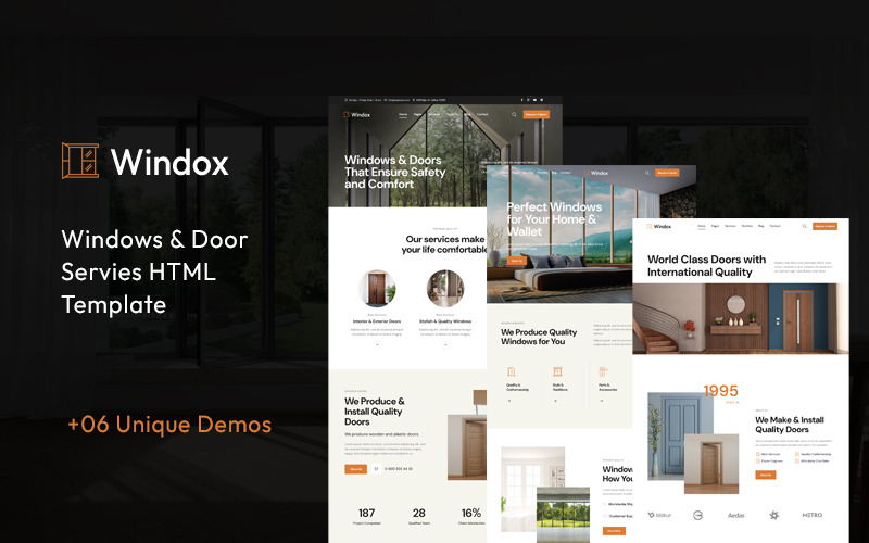 Šablona HTML pro Windox | Služby pro okna a dveře