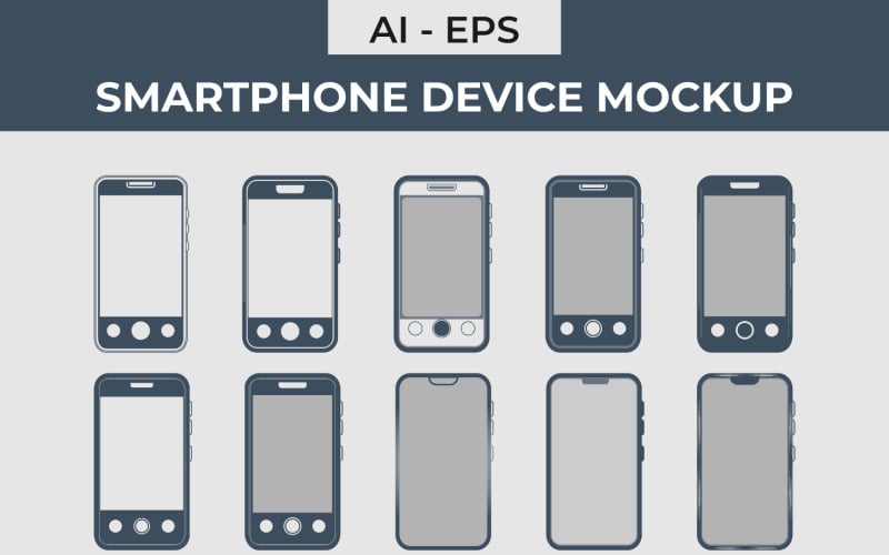 Maquette d'appareil smartphone avec écran vierge