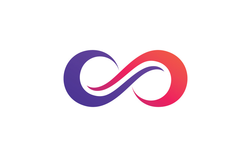 Infinity-logotyp vektor malldesign V1