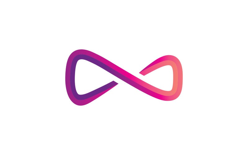 Infinity-logotyp vektor malldesign V2