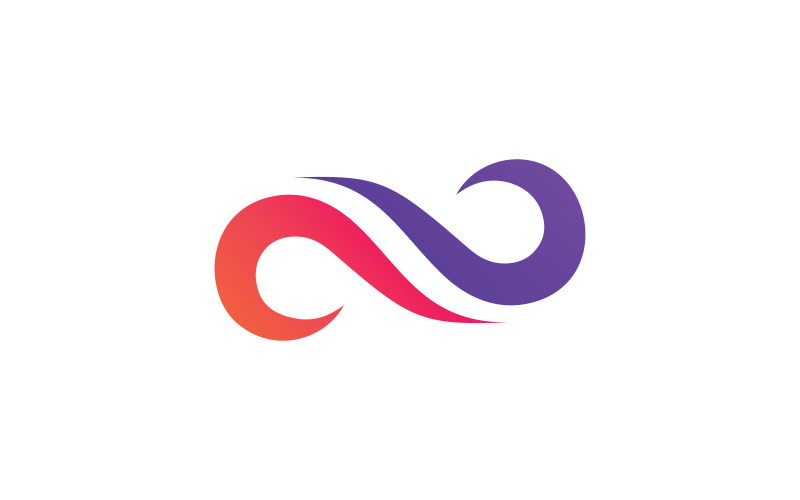 Infinity-logotyp vektor malldesign V3