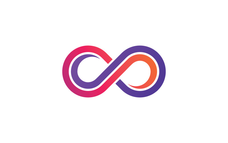 Infinity-logotyp vektor malldesign V4