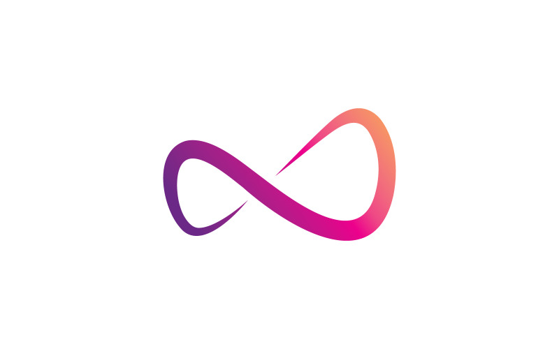 Infinity-logotyp vektor malldesign V5