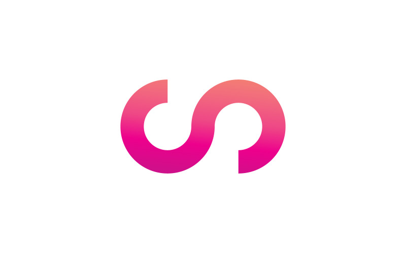 Infinity-logotyp vektor malldesign V6
