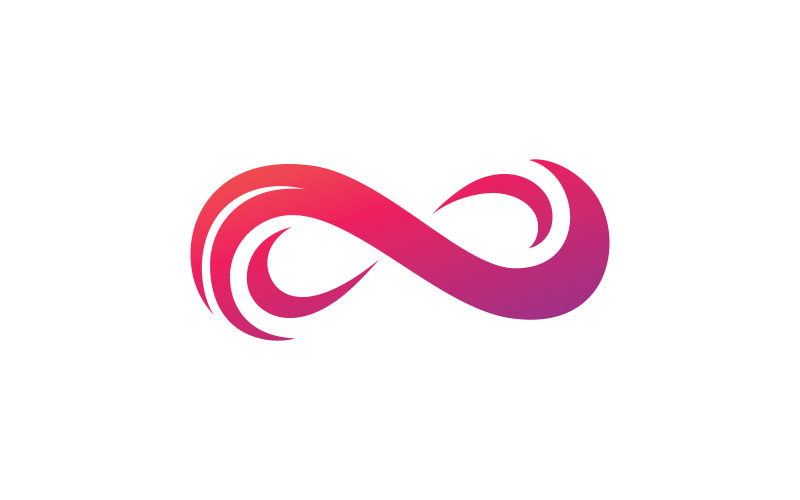 Infinity-logotyp vektor malldesign V9