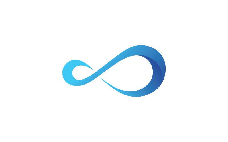 Infinity-logotyp vektor malldesign V12