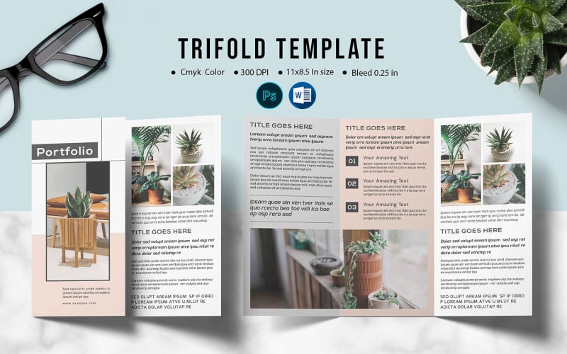 Brochure à trois volets polyvalente