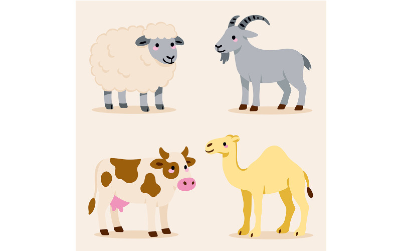 Illustrationer av gårdsdjur
