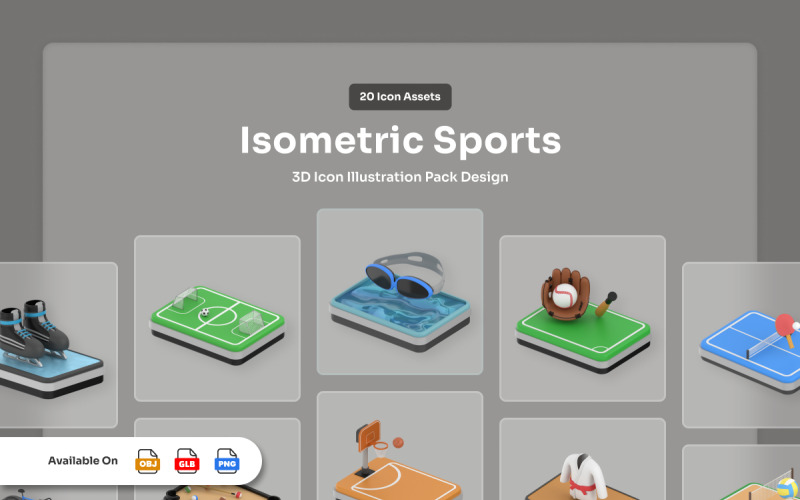 Sport 3D-ikoner - Athletix