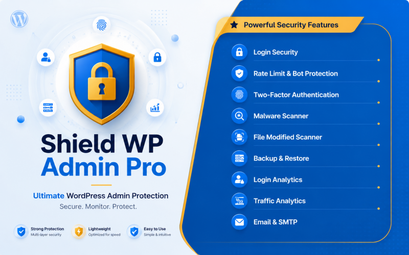 Плагин Shield WP Admin Pro — максимальная защита административной панели.