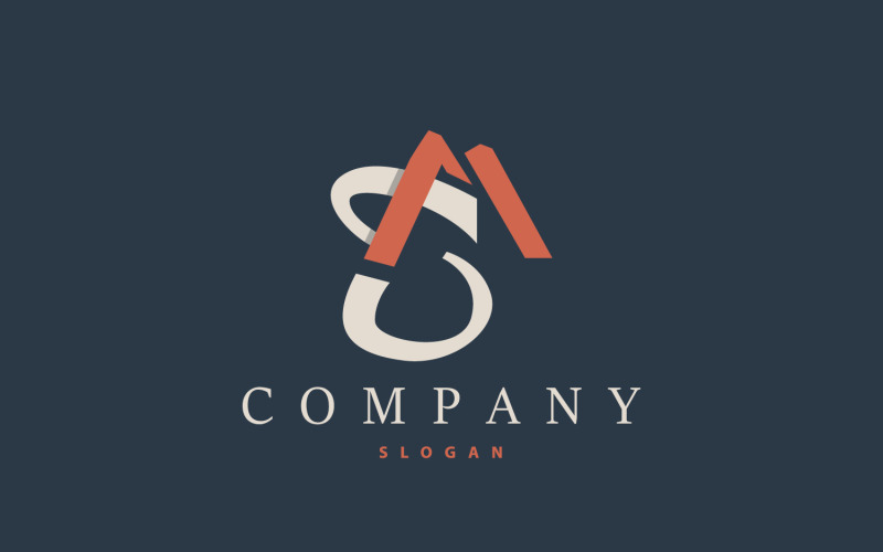 Logo minimale con iniziale MS V6