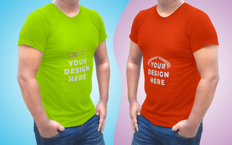 Modèle de maquette de t-shirt PSD