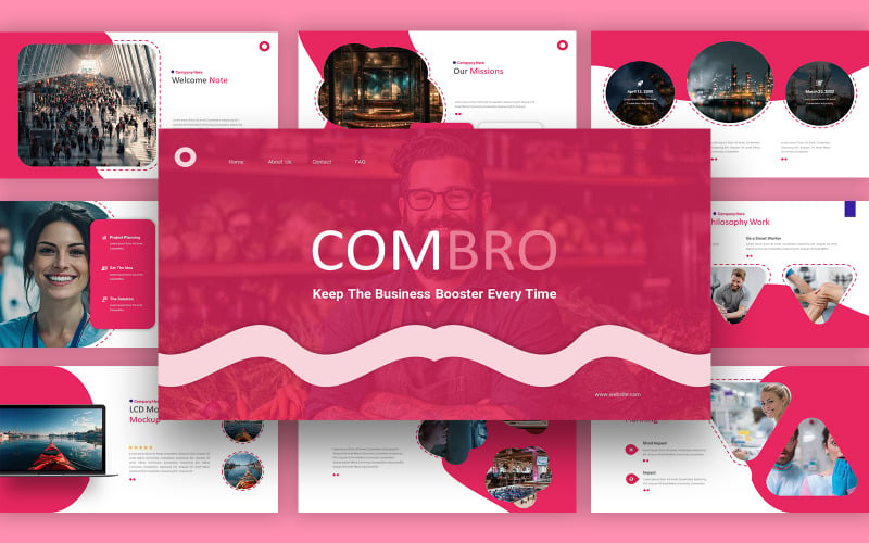 Combro Business Powerpoint-sjabloon