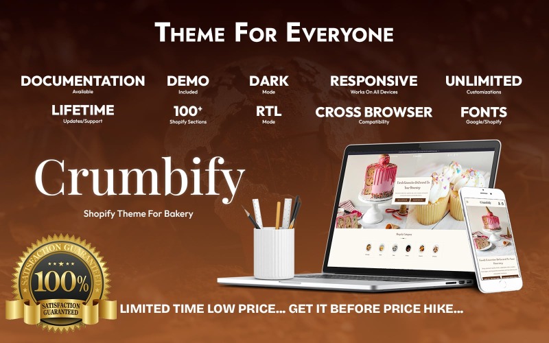 Crubmify – Tema Shopify per panetterie