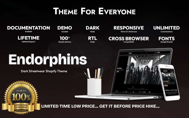 Endorfine – Tema Shopify Dark Streetwear