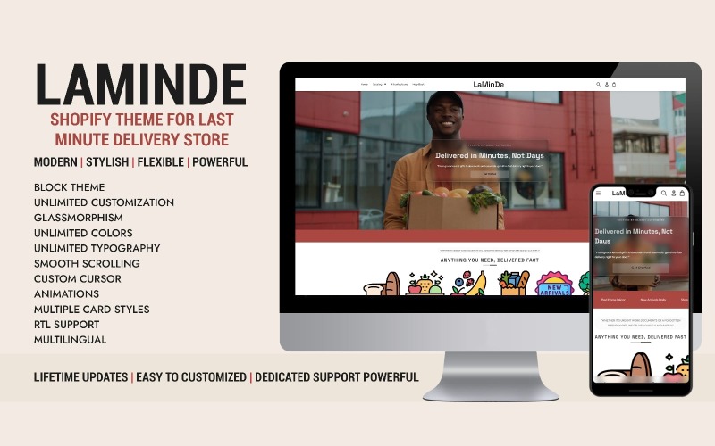 LaMinDe – Shopify-Theme für Last-Minute-Lieferungen