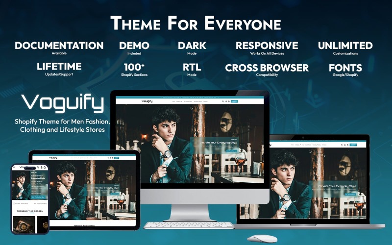 Vougify – Erkek Modası, Giyim ve Yaşam Tarzı Mağazaları için Shopify Teması