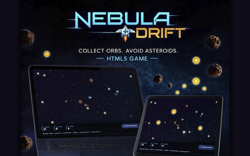 NEBULA DRIFT | HTML5 Oyunları / uzay