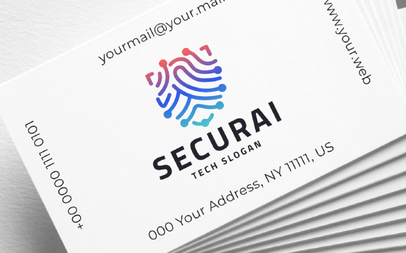 Modern AI Security Shield Logo