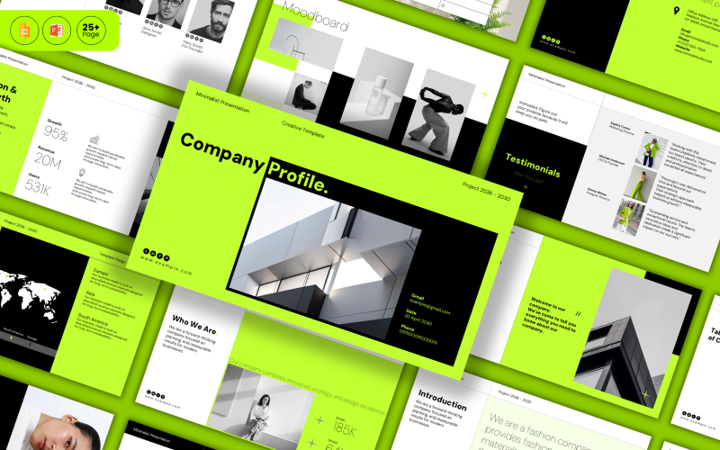 Modern Company Profile Presentation Template.