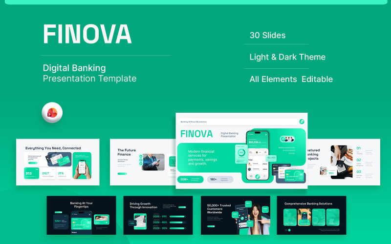 Finova - Modello PowerPoint per il digital banking