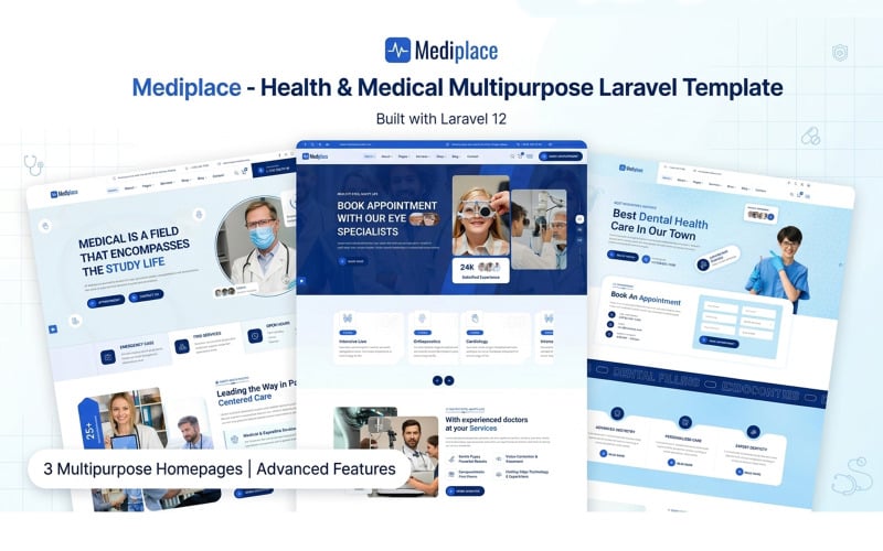 Mediplace - 健康与医疗多用途 Laravel 模板