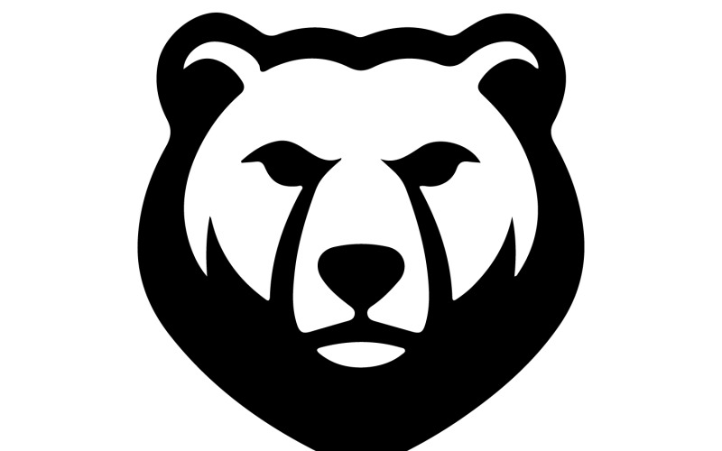 Logo minimalista con orso da fitness per il marchio Apex Bear.