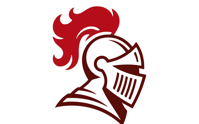 Minimal Knights Helmet-logotyp för friidrottslag