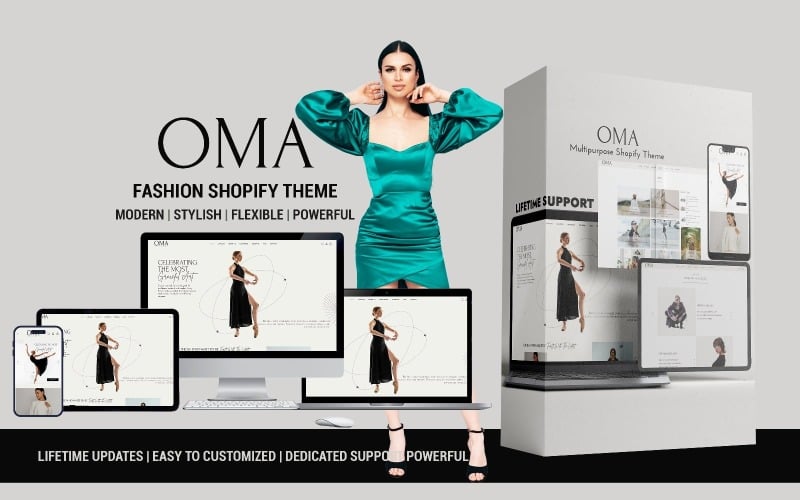 Oma – Šablona Shopify pro čistou a minimalistickou módu