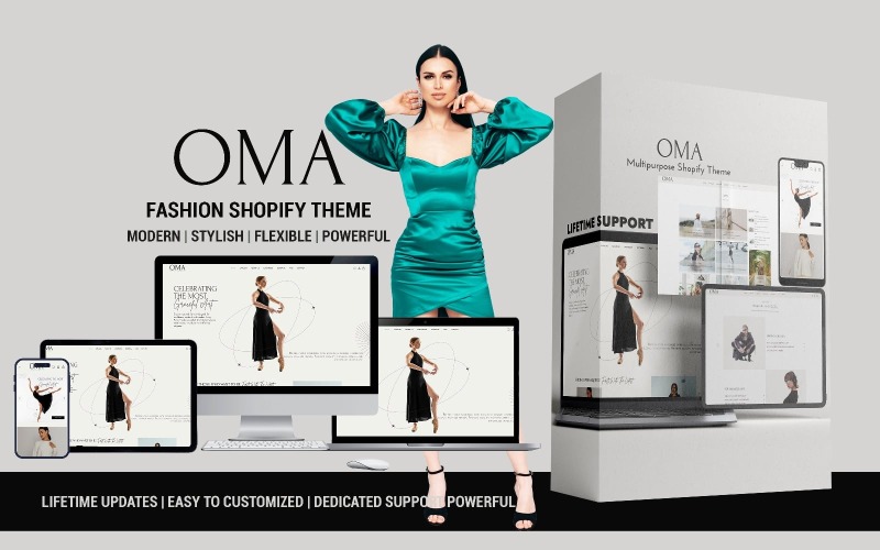 Oma – Tema de Shopify de moda limpio y minimalista