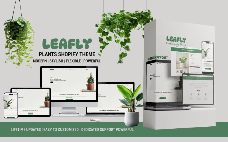 Leafly – Shopify-Theme für Pflanzen