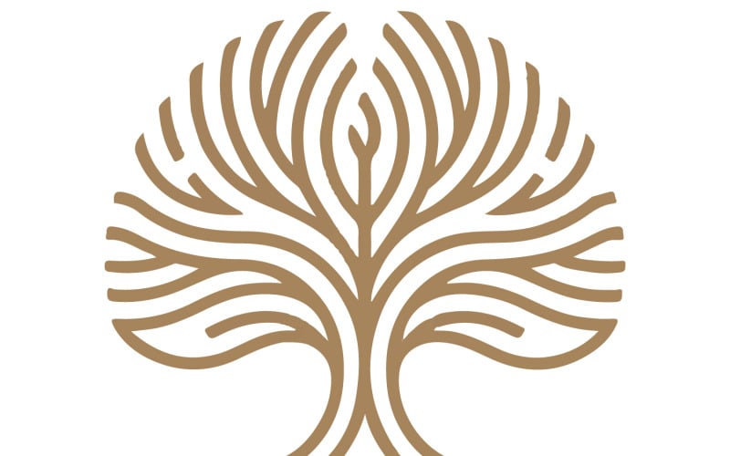 Lyxig Tree of Life-logotypdesign för Tuba Fruit