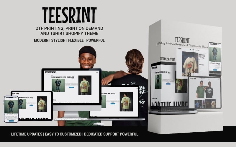 Teesrint – DTF Printing, Print On Demand and Tshirt Shopify Theme