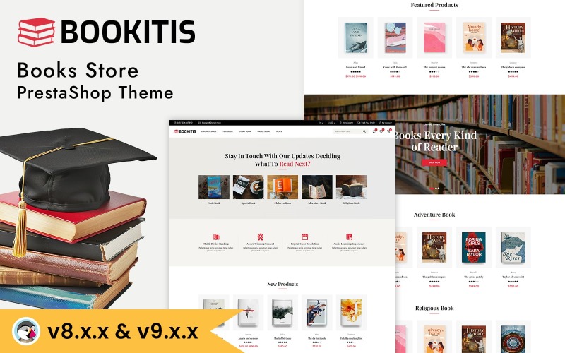 Bookitis – PrestaShop-Theme für Bücher und Schreibwaren