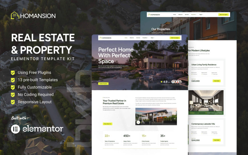 Homansion - Набор инструментов для работы с недвижимостью и собственностью