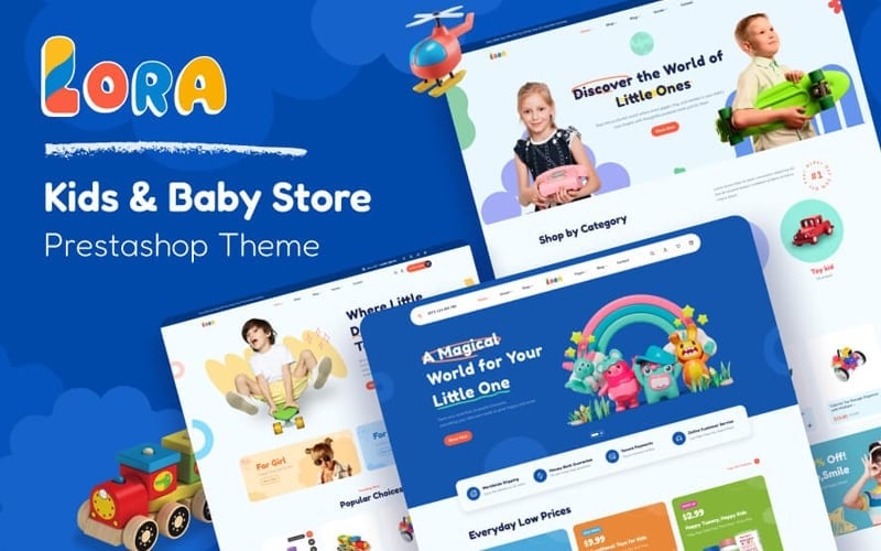 Leo Lora Elementor  – Kids Toy Store Prestashop Theme
