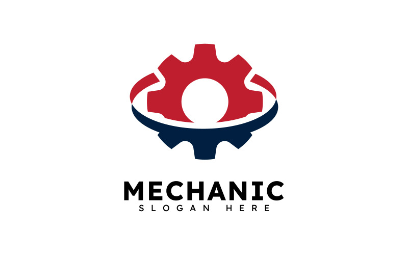Abstract Gear Logo Template Vector Design V12