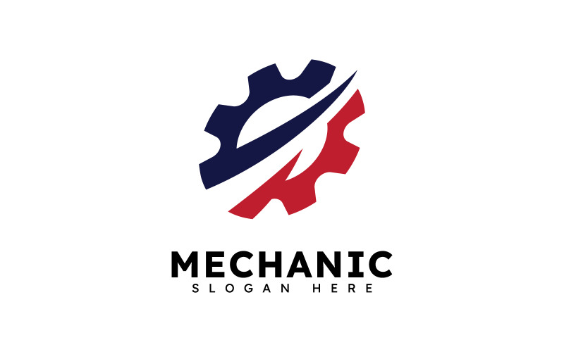 Abstract Gear Logo Template Vector Design V8