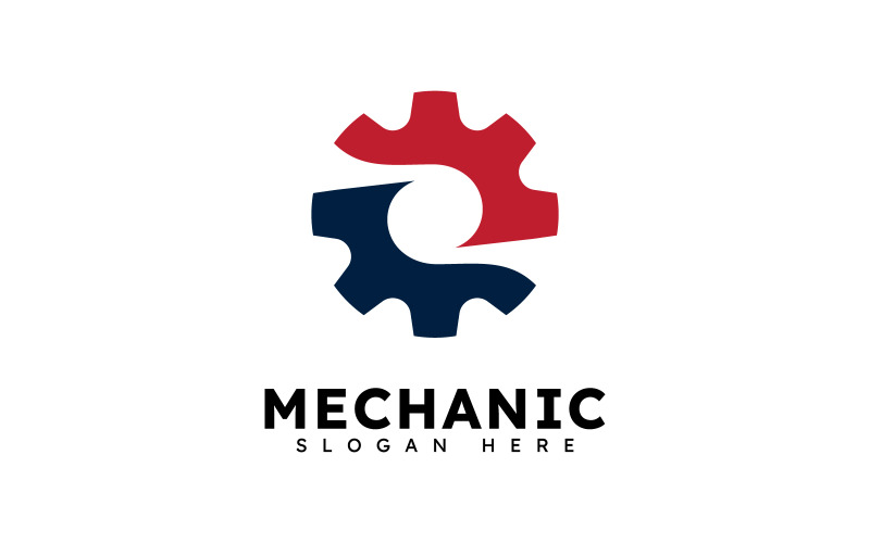 Abstract Gear Logo Template Vector Design V9