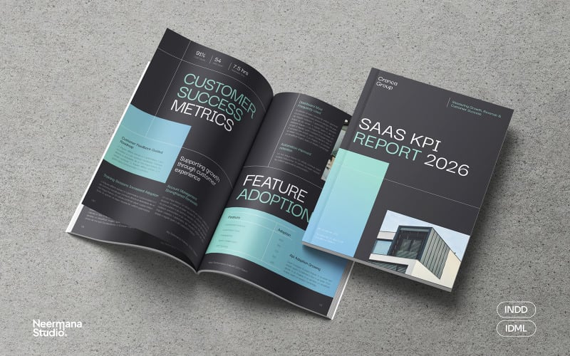 Black Modern KPI Report Template