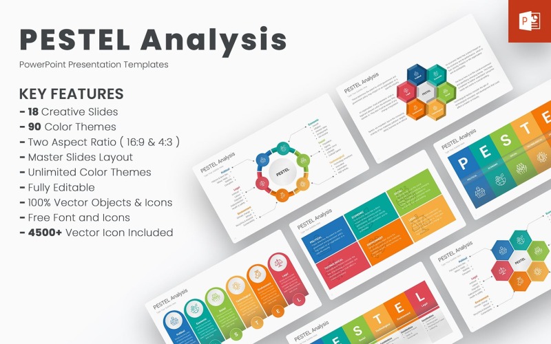 Modelos de PowerPoint para Análise PESTEL
