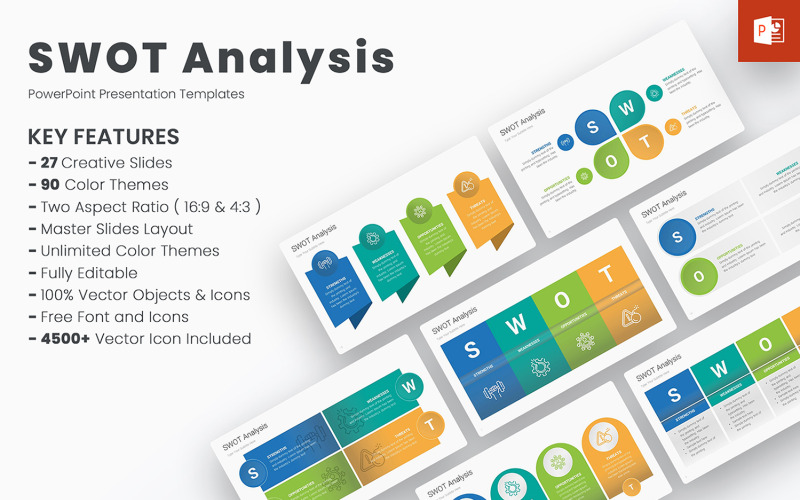 Шаблони PowerPoint для SWOT-аналізу