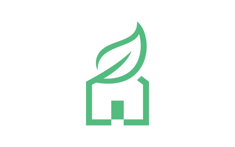 Logo kreatywnego domu. Projekt ikony V0