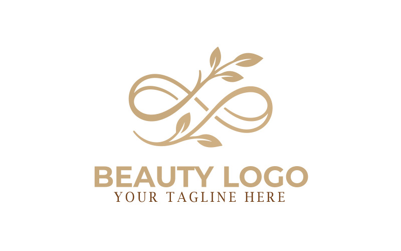 Luxury Beauty Logo | Elegant Botanical Infinity Logo Design