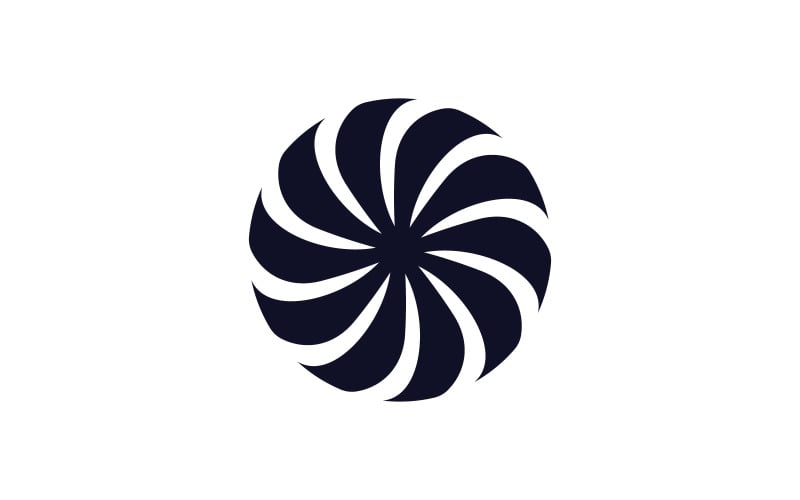 Návrhy log turbín, logo větrné energie V8