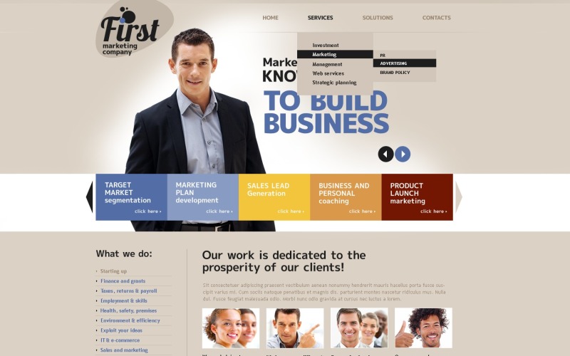 Marketing Agency PSD Template