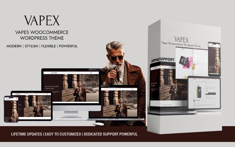 Vapex – Vapes and Electronic Cigarettes WordPress WooCommerce Elementor Theme