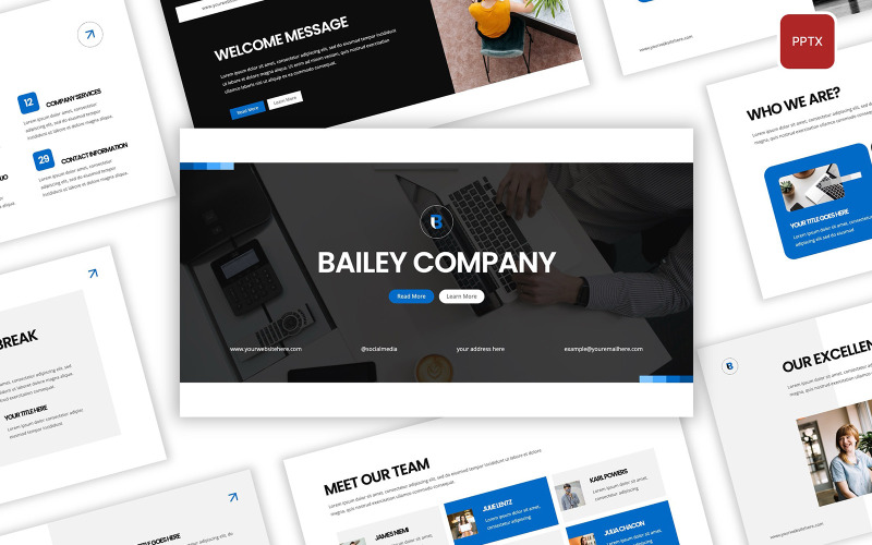 Bailey - Modello PowerPoint per aziende