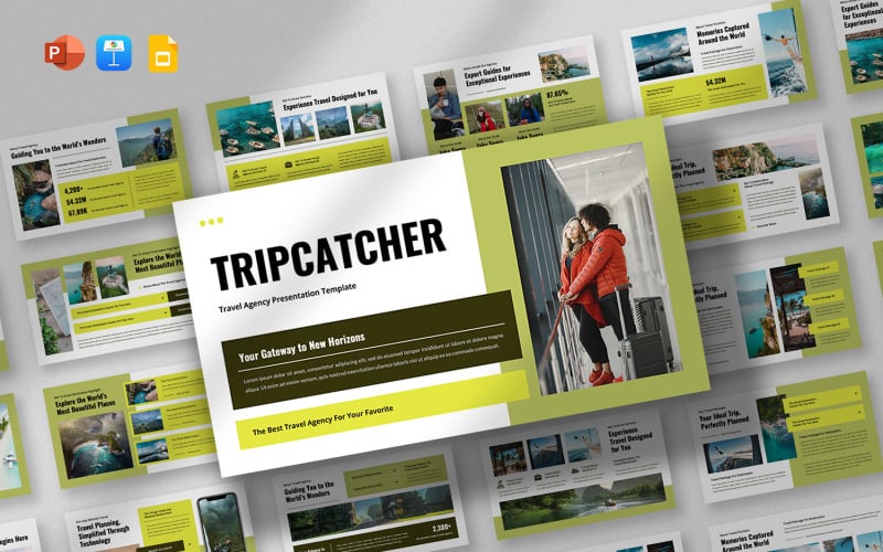 Tripcatcher – Шаблон презентации для туристического агентства