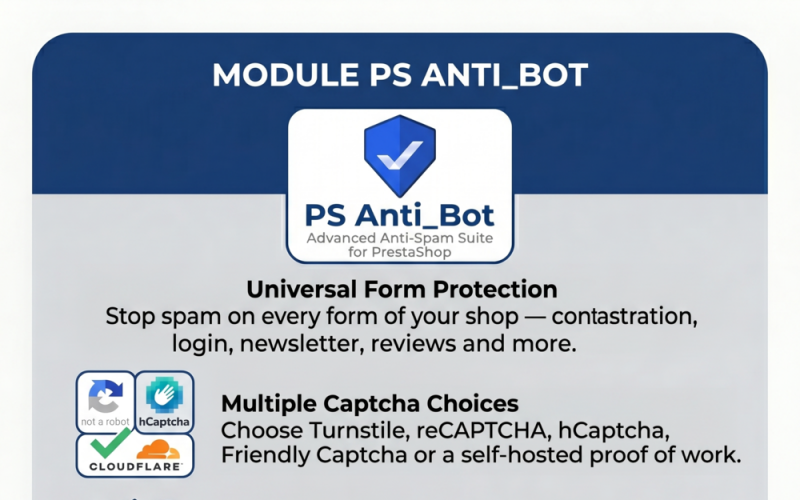 Anti-botmodule voor Prestashop